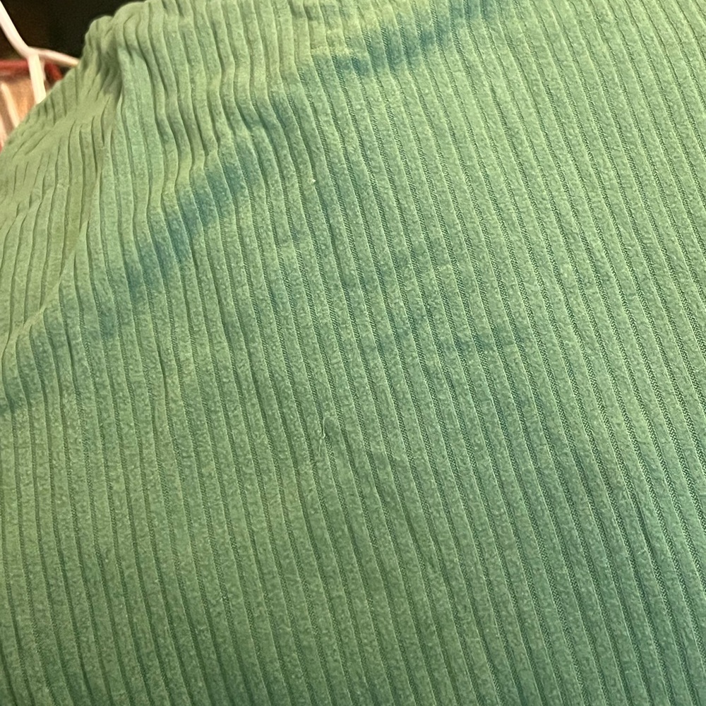 Green knit shirt
